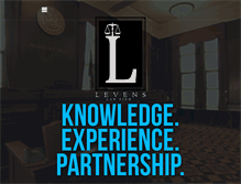 Tablet Screenshot of levenslaw.com